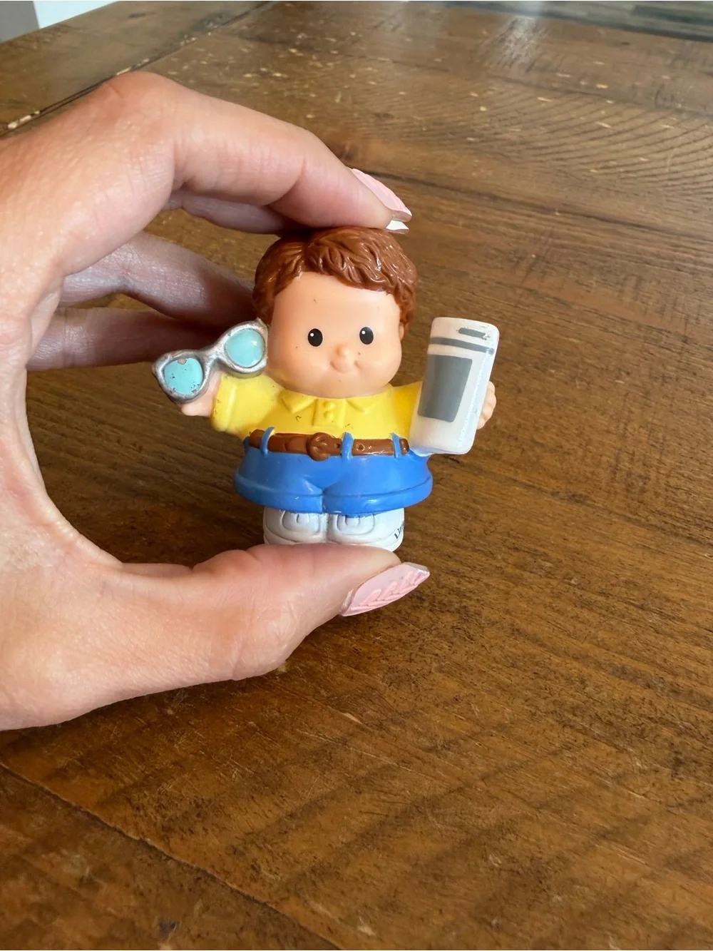 Fisher Price Little People dad with newspaper as is